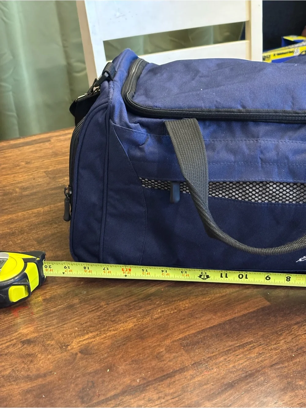 Eddie Bauer Navy Blue Duffle Bag Gym Travel Carry-On Shoulder Strap